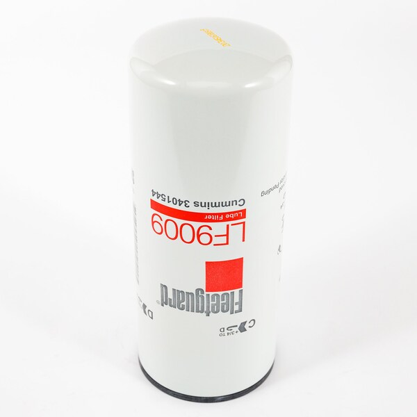 Fleetguard Oil Filter, 4.7 Dia, 11.9 Length, 2-1/4-12 Uns-2B Thread Size LF9009 - main